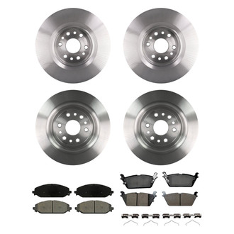 bproauto® - Brake Kit with Semi-Metallic Pads