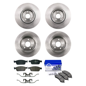bproauto® - Brake Kit with Semi-Metallic Pads