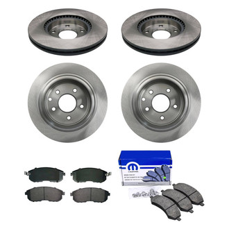 bproauto® - Front and Rear Brake Kit with Semi-Metallic Pads