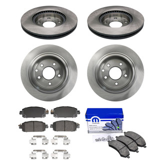 bproauto® - Front and Rear Brake Kit with Semi-Metallic Pads