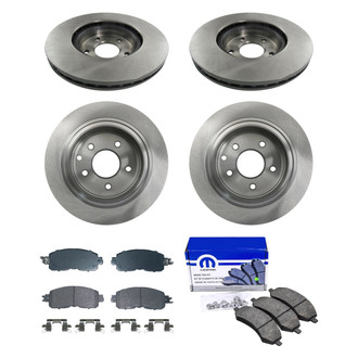 bproauto® - Brake Kit with Semi-Metallic Pads