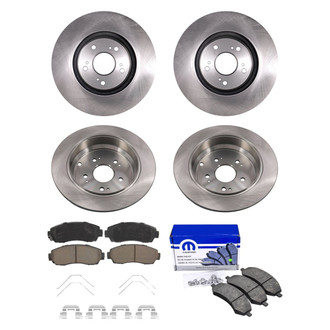 bproauto® - Brake Kit with Semi-Metallic Pads