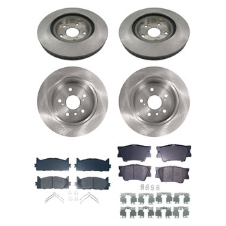 bproauto® - Brake Kit with Semi-Metallic Pads