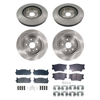 bproauto® - Brake Kit with Semi-Metallic Pads