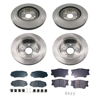bproauto® - Front and Rear Brake Kit with Semi-Metallic Pads