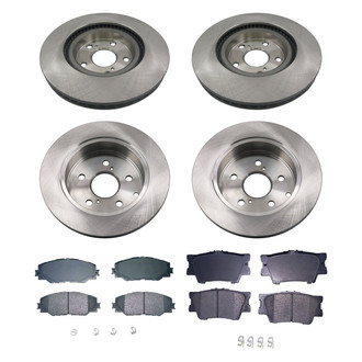 bproauto® - Front and Rear Brake Kit with Semi-Metallic Pads