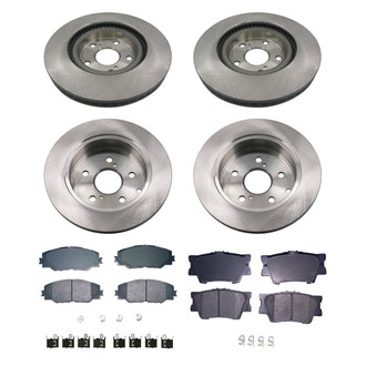 bproauto® - Brake Kit with Semi-Metallic Pads
