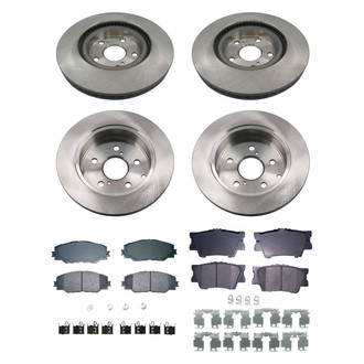 bproauto® - Brake Kit with Semi-Metallic Pads