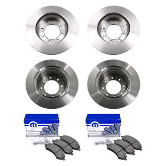 bproauto® - Front and Rear Brake Kit with Semi-Metallic Pads