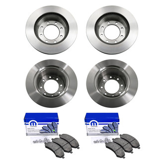 bproauto® - Front and Rear Brake Kit with Semi-Metallic Pads