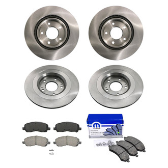 bproauto® - Front and Rear Brake Kit with Semi-Metallic Pads