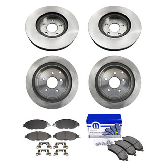 bproauto® - Front and Rear Brake Kit with Semi-Metallic Pads