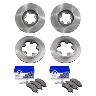 bproauto® - Front and Rear Brake Kit with Semi-Metallic Pads