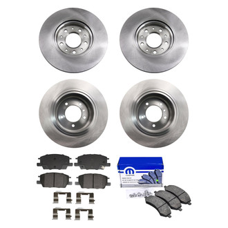 bproauto® - Front and Rear Brake Kit with Semi-Metallic Pads