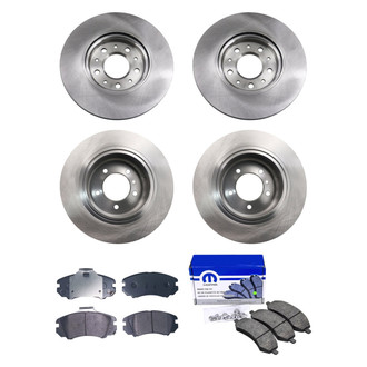 bproauto® - Front and Rear Brake Kit with Semi-Metallic Pads