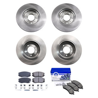 bproauto® - Front and Rear Brake Kit with Semi-Metallic Pads