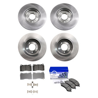 bproauto® - Front and Rear Brake Kit with Semi-Metallic Pads