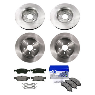 bproauto® - Front and Rear Brake Kit with Semi-Metallic Pads