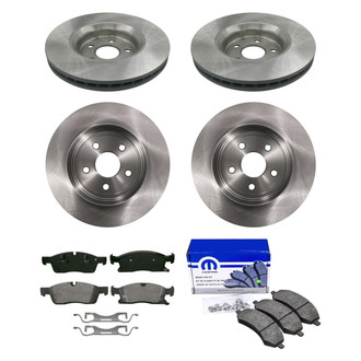 bproauto® - Front and Rear Brake Kit with Semi-Metallic Pads