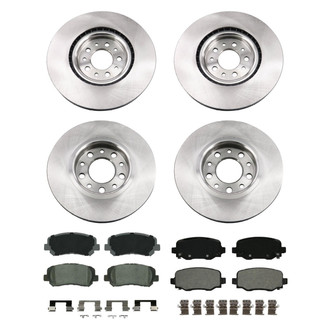 bproauto® - Front and Rear Brake Kit with Semi-Metallic Pads