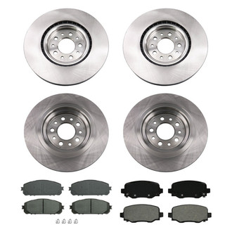 bproauto® - Brake Kit with Semi-Metallic Pads