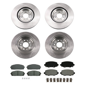 bproauto® - Brake Kit with Semi-Metallic Pads