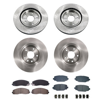 bproauto® - Brake Kit with Semi-Metallic Pads