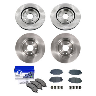 bproauto® - Front and Rear Brake Kit with Semi-Metallic Pads