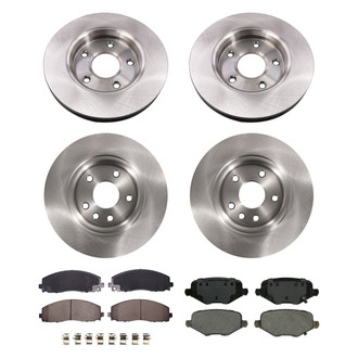 bproauto® - Brake Kit with Semi-Metallic Pads