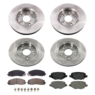 bproauto® - Brake Kit with Semi-Metallic Pads
