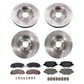 bproauto® - Front and Rear Brake Kit with Semi-Metallic Pads