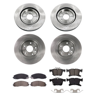 bproauto® - Brake Kit with Semi-Metallic Pads