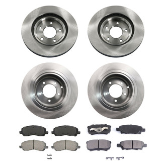 bproauto® - Front and Rear Brake Kit with Semi-Metallic Pads