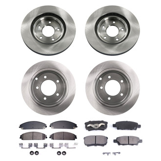 bproauto® - Front and Rear Brake Kit with Semi-Metallic Pads
