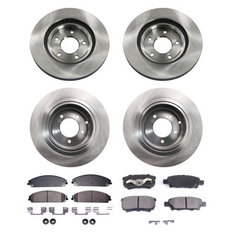 bproauto® - Front and Rear Brake Kit with Semi-Metallic Pads
