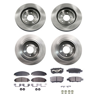 bproauto® - Front and Rear Brake Kit with Semi-Metallic Pads