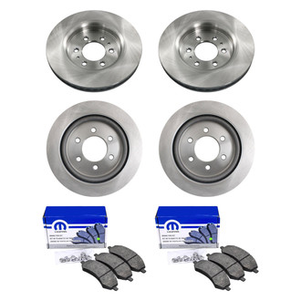 bproauto® - Front and Rear Brake Kit with Semi-Metallic Pads