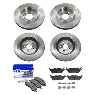 bproauto® - Front and Rear Brake Kit with Semi-Metallic Pads