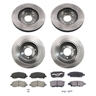bproauto® - Front and Rear Brake Kit with Semi-Metallic Pads