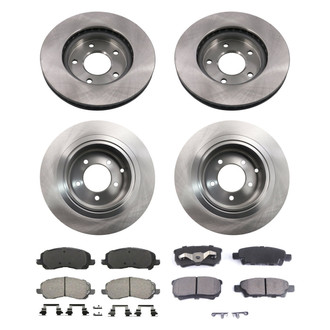 bproauto® - Front and Rear Brake Kit with Semi-Metallic Pads