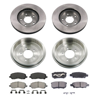 bproauto® - Brake Kit with Semi-Metallic Pads