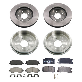 bproauto® - Front and Rear Brake Kit with Semi-Metallic Pads