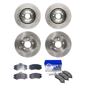 bproauto® - Front and Rear Brake Kit with Semi-Metallic Pads