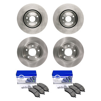 bproauto® - Front and Rear Brake Kit with Semi-Metallic Pads