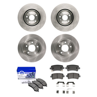 bproauto® - Front and Rear Brake Kit with Semi-Metallic Pads