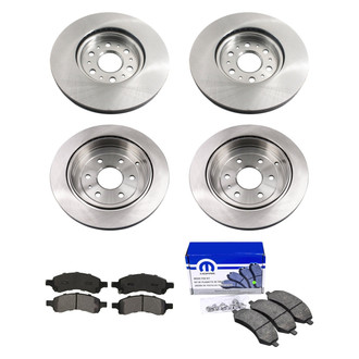bproauto® - Front and Rear Brake Kit with Semi-Metallic Pads