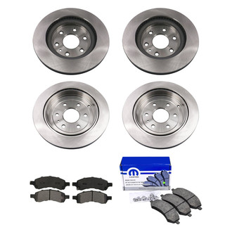 bproauto® - Front and Rear Brake Kit with Semi-Metallic Pads