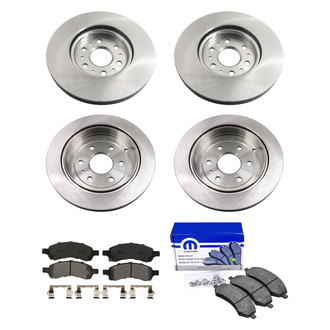 bproauto® - Front and Rear Brake Kit with Semi-Metallic Pads