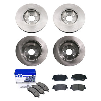 bproauto® - Brake Kit with Semi-Metallic Pads