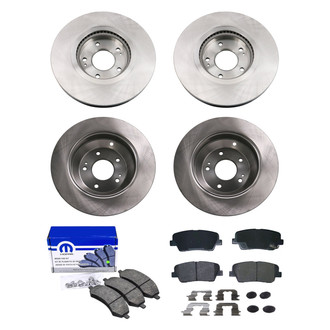bproauto® - Brake Kit with Semi-Metallic Pads